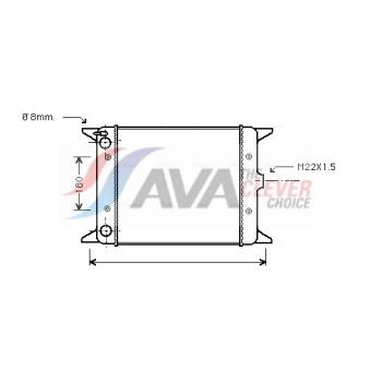 Radiateur, refroidissement du moteur AVA QUALITY COOLING VN2012