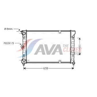 Radiateur, refroidissement du moteur AVA QUALITY COOLING OEM 321121253BH