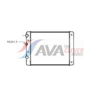 Radiateur, refroidissement du moteur AVA QUALITY COOLING OEM 6N0121253AE