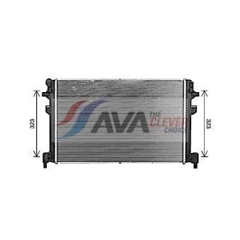 Radiateur, refroidissement du moteur AVA QUALITY COOLING OEM 5Q0121251GG Radiateur, refroidissement du moteur AVA QUALITY COOLING OEM 5Q0121251GG