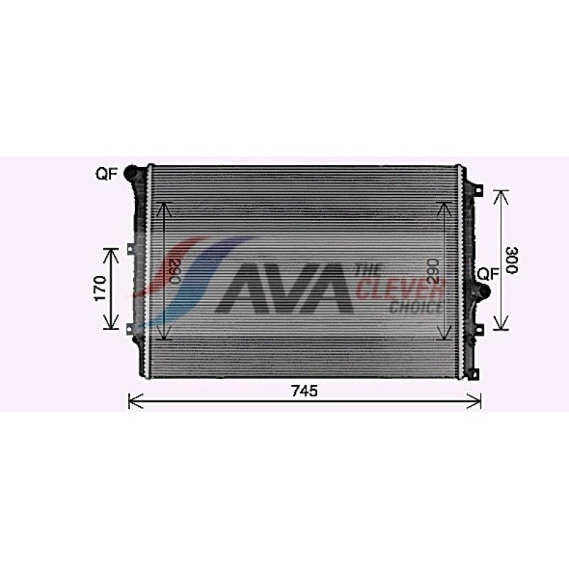Radiateur, refroidissement du moteur AVA QUALITY COOLING VN2428 - Visuel 1
