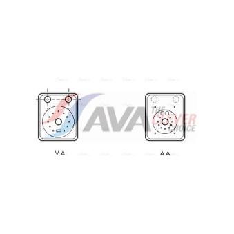 Radiateur d'huile AVA QUALITY COOLING OEM MN980131