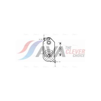 Radiateur d'huile de boîte automatique AVA QUALITY COOLING OEM 096409061C