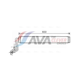 Radiateur d'huile, direction AVA QUALITY COOLING OEM 7L8422885A Radiateur d'huile, direction AVA QUALITY COOLING OEM 7L8422885A