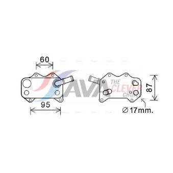 Radiateur d'huile AVA QUALITY COOLING VN3329