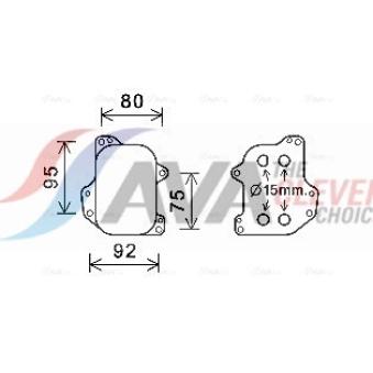 Radiateur d'huile AVA QUALITY COOLING VN3393