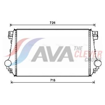 Intercooler, échangeur AVA QUALITY COOLING VN4368 Intercooler, échangeur AVA QUALITY COOLING VN4368