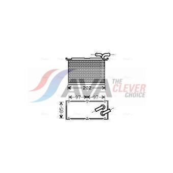 Intercooler, échangeur AVA QUALITY COOLING OEM 03F145749C