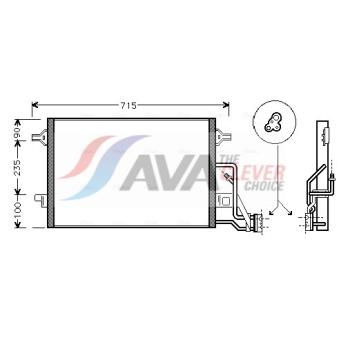 Condenseur, climatisation AVA QUALITY COOLING VN5189