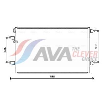 Condenseur, climatisation AVA QUALITY COOLING VN5379