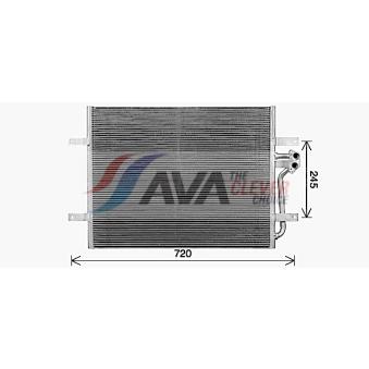 Condenseur, climatisation AVA QUALITY COOLING OEM 5QE816411K