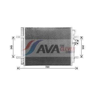 Condenseur, climatisation AVA QUALITY COOLING OEM 5QE816411J