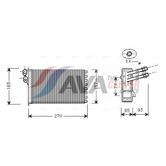 Système de chauffage AVA QUALITY COOLING OEM 1j2819031a Système de chauffage AVA QUALITY COOLING OEM 1j2819031a