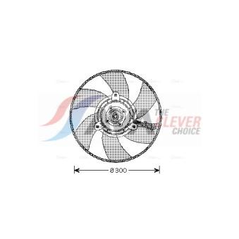 Ventilateur, refroidissement du moteur AVA QUALITY COOLING VN7517