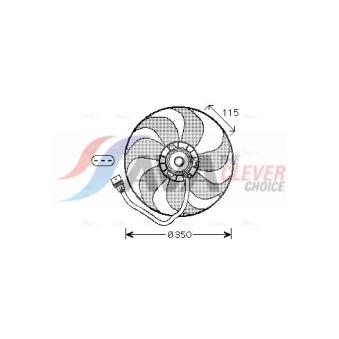 Ventilateur, refroidissement du moteur AVA QUALITY COOLING OEM 6N0959455G