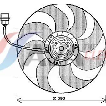 Ventilateur, refroidissement du moteur AVA QUALITY COOLING VN7526