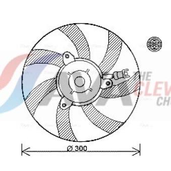 Ventilateur, refroidissement du moteur AVA QUALITY COOLING VN7527