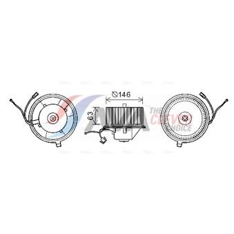 Moteur électrique, pulseur d'air habitacle AVA QUALITY COOLING VN8349
