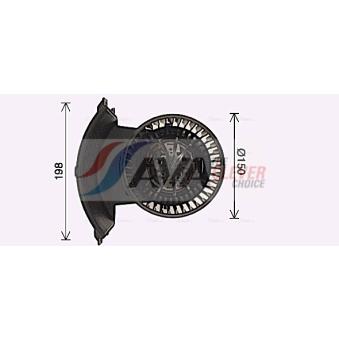 Moteur électrique, pulseur d'air habitacle AVA QUALITY COOLING OEM 7H1819021A Moteur électrique, pulseur d'air habitacle AVA QUALITY COOLING OEM 7H1819021A