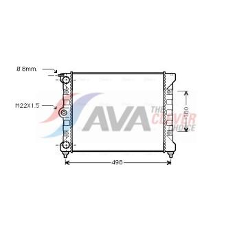Radiateur, refroidissement du moteur AVA QUALITY COOLING OEM 171121253CF