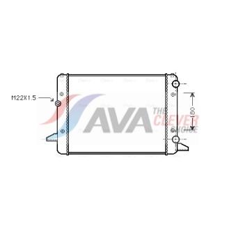 Radiateur, refroidissement du moteur AVA QUALITY COOLING VNA2120