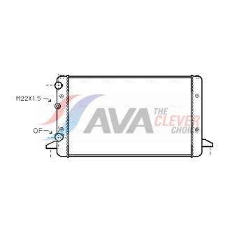 Radiateur, refroidissement du moteur AVA QUALITY COOLING VNA2121