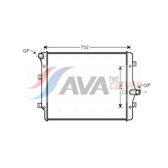 Radiateur, refroidissement du moteur AVA QUALITY COOLING OEM 1k0121251dm Radiateur, refroidissement du moteur AVA QUALITY COOLING OEM 1k0121251dm