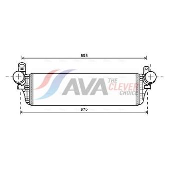 Intercooler, échangeur AVA QUALITY COOLING VNA4313
