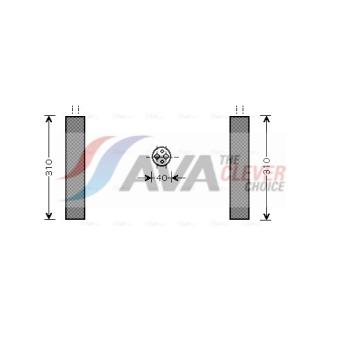 Filtre déshydratant, climatisation AVA QUALITY COOLING VND073