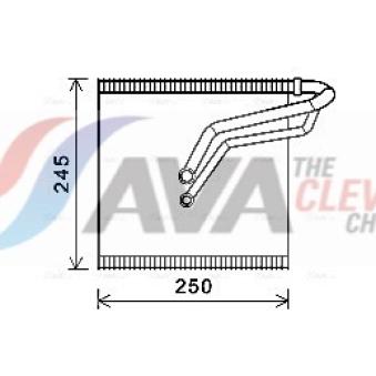 Évaporateur climatisation AVA QUALITY COOLING VNV387