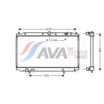 Radiateur, refroidissement du moteur AVA QUALITY COOLING VO2124