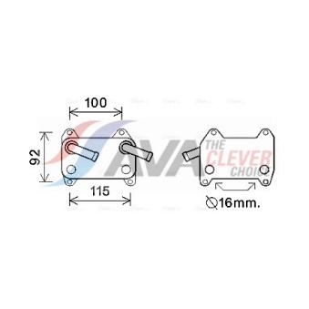 Radiateur d'huile AVA QUALITY COOLING OEM 45339005 Radiateur d'huile AVA QUALITY COOLING OEM 45339005