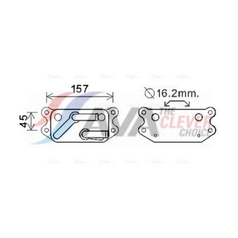 Radiateur d'huile AVA QUALITY COOLING OEM 30622090