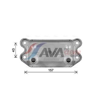 Radiateur d'huile AVA QUALITY COOLING OEM 30637966 Radiateur d'huile AVA QUALITY COOLING OEM 30637966