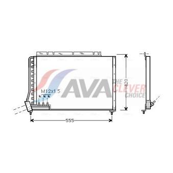 Condenseur, climatisation AVA QUALITY COOLING VO5090 Condenseur, climatisation AVA QUALITY COOLING VO5090