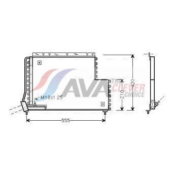 Condenseur, climatisation AVA QUALITY COOLING VO5131