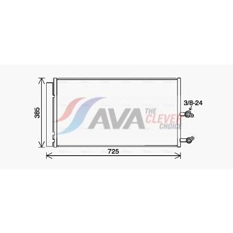 Condenseur, climatisation AVA QUALITY COOLING VO5194D