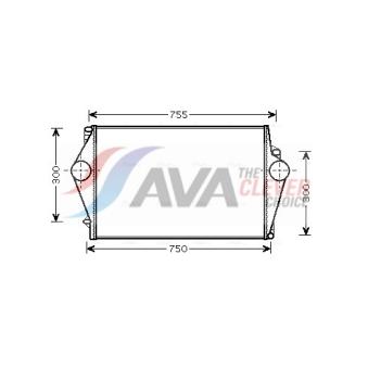 Intercooler, échangeur AVA QUALITY COOLING VOA4136