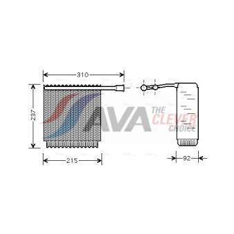 Evaporateur climatisation AVA QUALITY COOLING VOV125