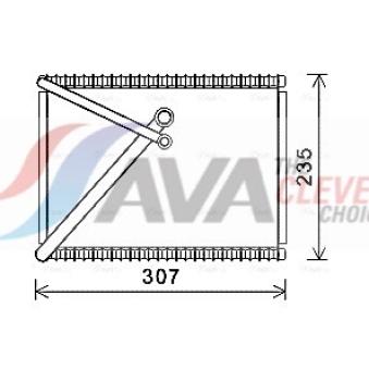 Evaporateur climatisation AVA QUALITY COOLING VOV156