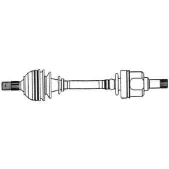 Arbre de transmission avant gauche CEVAM 7619