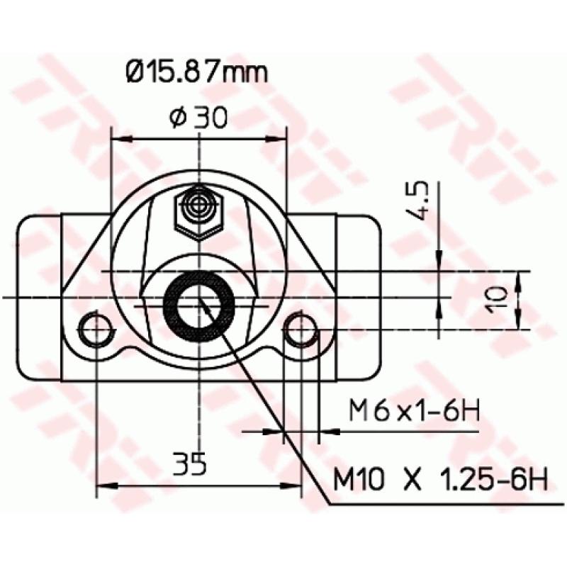 Cylindre de roue TRW BWB110 - Visuel 1