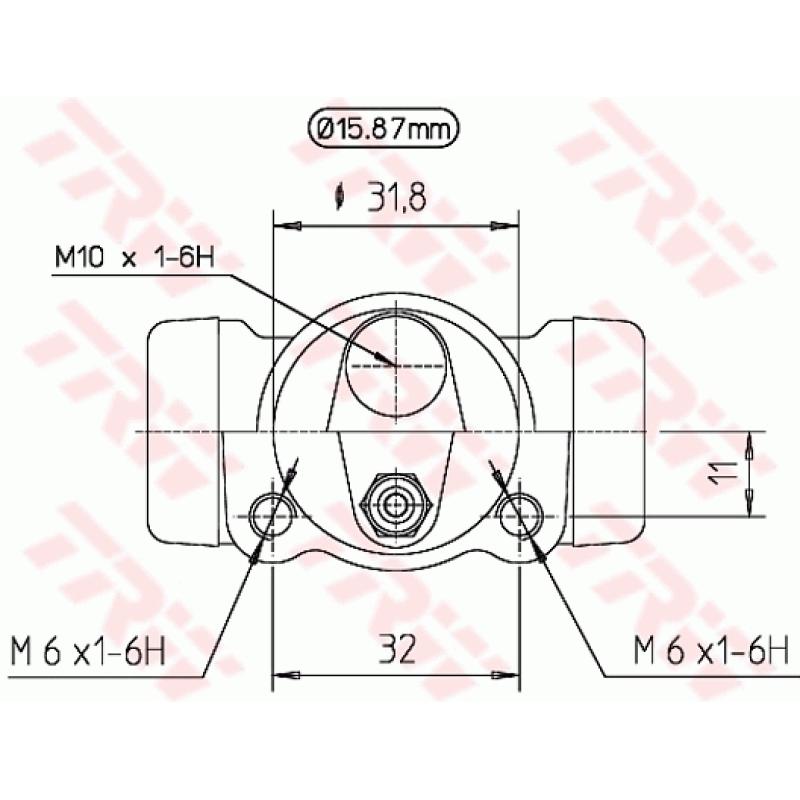 Cylindre de roue TRW BWB130 - Visuel 1