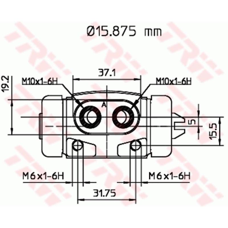 Cylindre de roue TRW BWB145 - Visuel 1