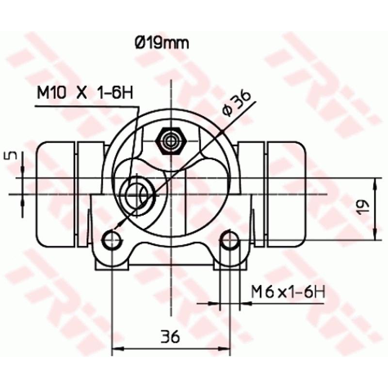 Cylindre de roue TRW BWD136 - Visuel 1