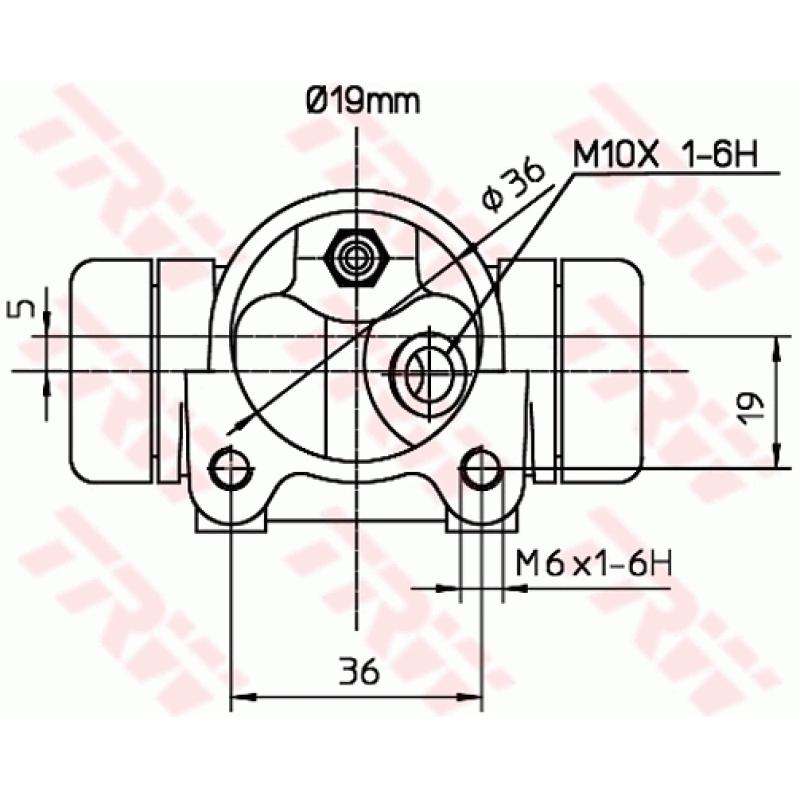 Cylindre de roue TRW BWD137 - Visuel 1