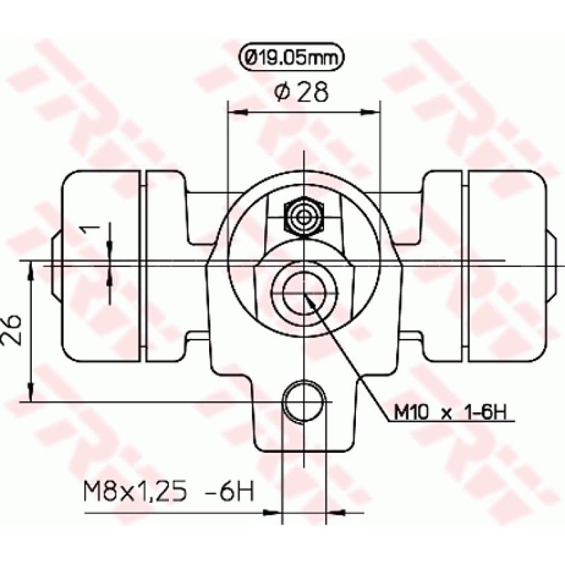 Cylindre de roue TRW BWD138 - Visuel 1