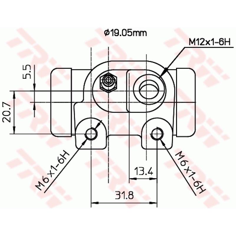 Cylindre de roue TRW BWD181 - Visuel 1