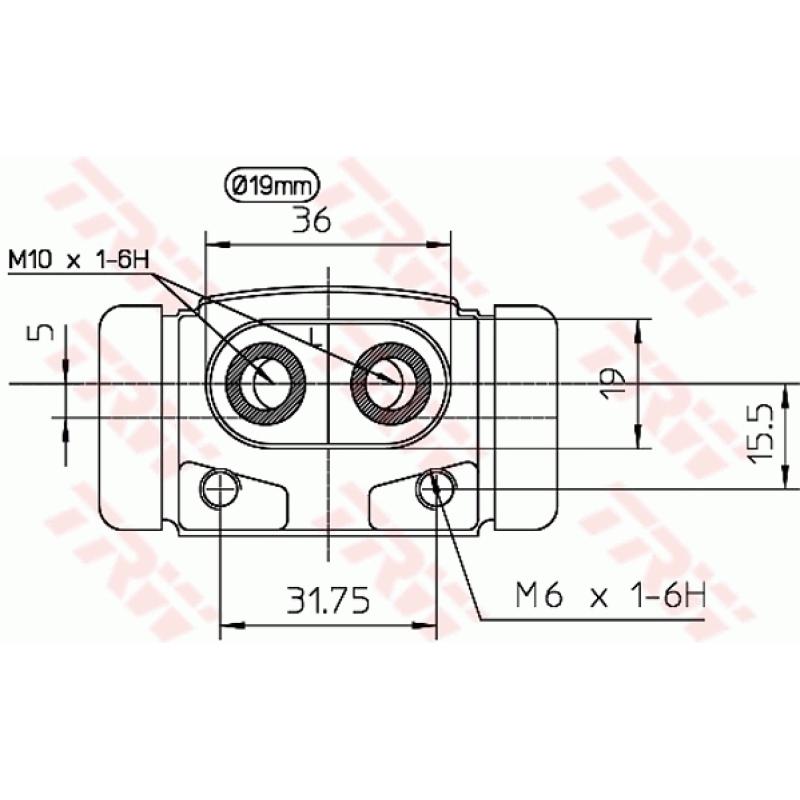 Cylindre de roue TRW BWD195 - Visuel 1