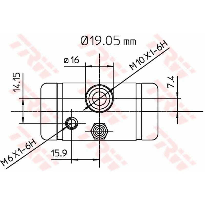 Cylindre de roue TRW BWD291 - Visuel 1